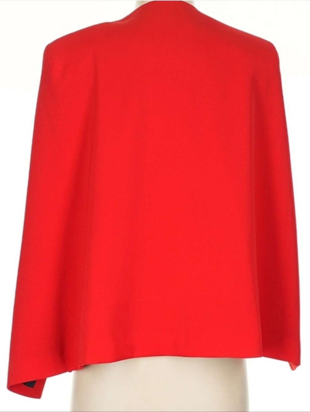 ZARA CAPE BLAZER JACKET RED SIZE S - Picture 16 of 16
